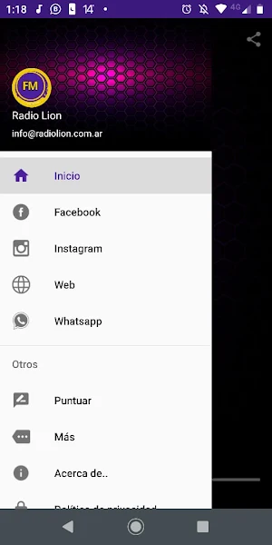 Radio Lion Colonias Unidas Screenshot 1