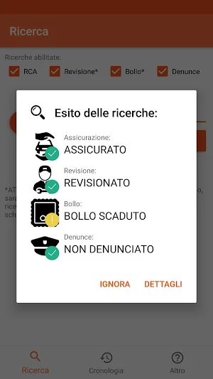 Scanner Veicoli Screenshot 1