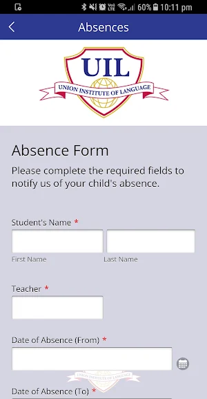 Union Institute of Language Screenshot 2