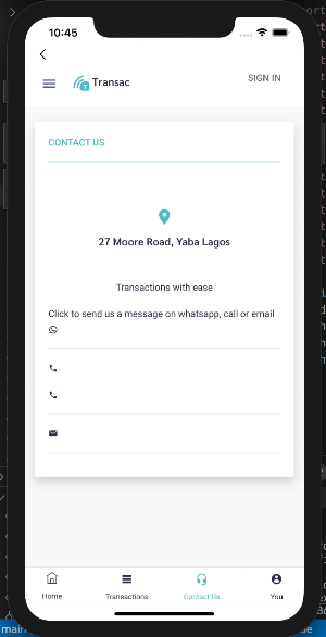 Transac Screenshot 2