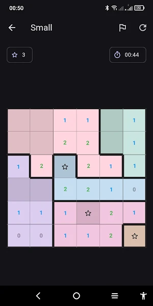 Starsweeper logic puzzle Screenshot 0