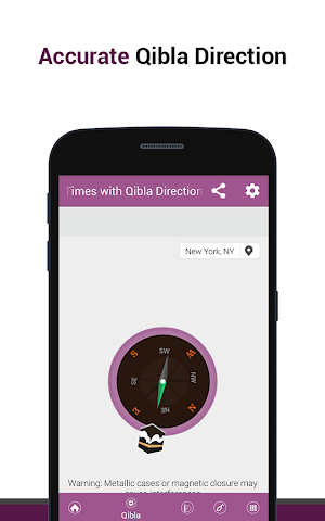 Prayer times with Qibla - Find Qibla Direction Screenshot 1