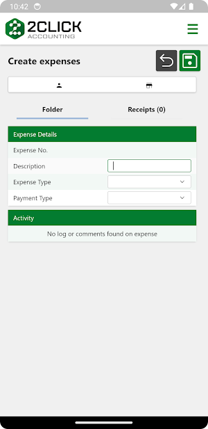 Simteq expense Screenshot 0