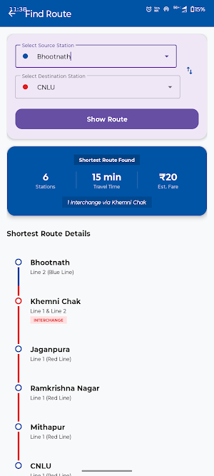 Patna Metro Navigator Screenshot 1