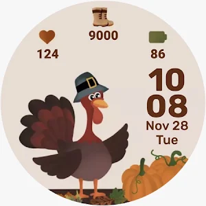 Thanksgiving Watch Face Screenshot 0