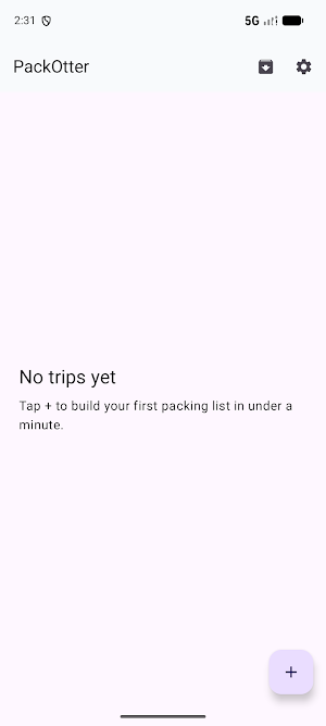 PackOtter - Travel Packing Screenshot 0