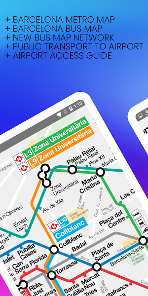 Barcelona Metro - TMB map and route offline Screenshot 1