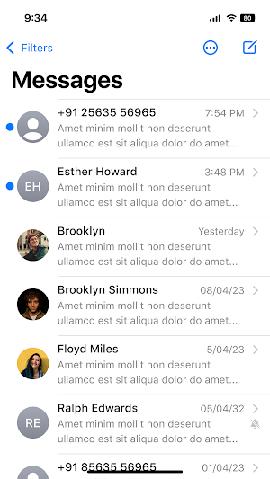 Messages Screenshot 0
