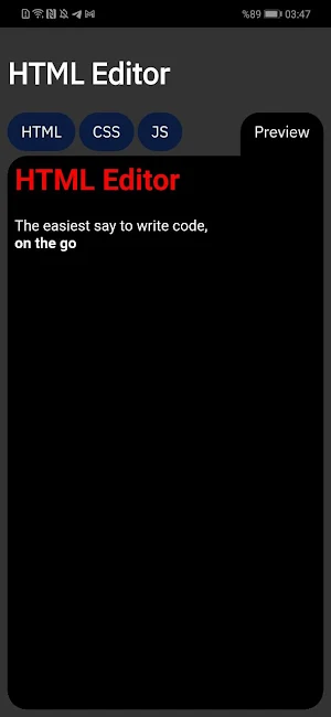 HTML Editor Screenshot 2