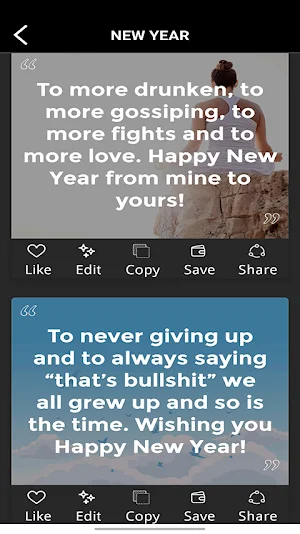 new year romantic wishes 2024 Screenshot 3