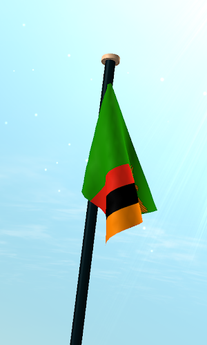 Zambia Flag 3D Live Wallpaper Screenshot 2