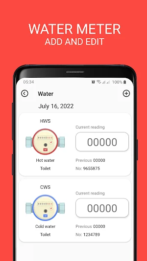 Report Meters data Screenshot 1