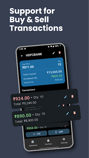 Stock Average Calculator Screenshot 2