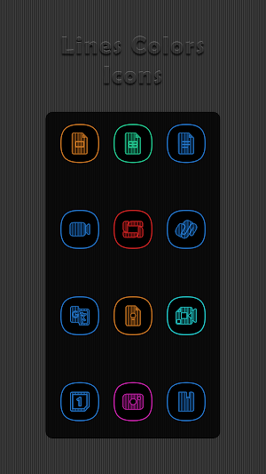 Vertical Colors Lines Icons Screenshot 1