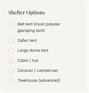 Glamping Essentials Screenshot 1