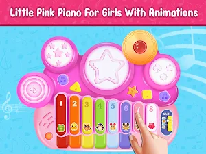 Pink Princess Musical Band - Music Games for Girls Screenshot 2