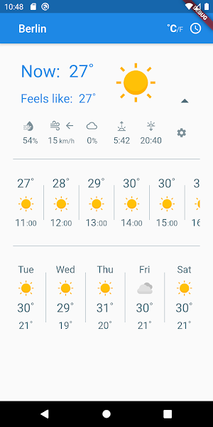 🌤 just weather 🌤 Screenshot 0
