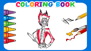 Hazbin coloring book Hotel Screenshot 3