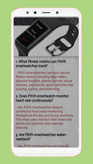 fitvii smart watch guide Screenshot 3