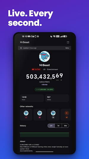 Livecounts - YT, Insta, TikTok Screenshot 3