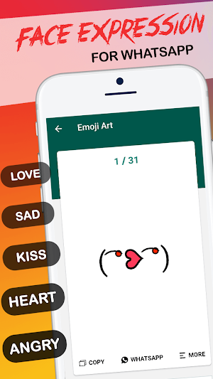 Face expression for whatsapp Screenshot 2