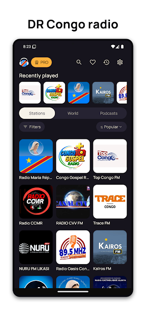 DR Congo Radio FM Live Screenshot 0