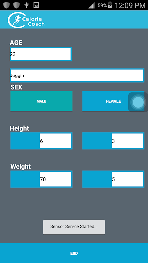 Calories Coach Screenshot 1
