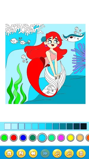 Mermaid Coloring Book Screenshot 2