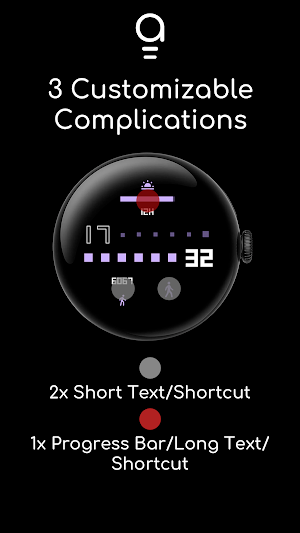 AD SquareShift - Watch Face Screenshot 1