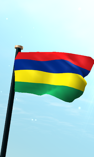 Mauritius Flag 3D Wallpaper Screenshot 0