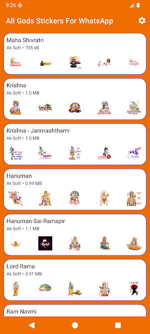 All Gods Stickers For WhatsApp Screenshot 1
