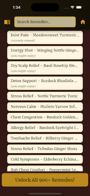Ancient Inspired Remedies Screenshot 1