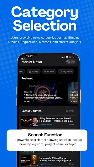 Crypto News Aggregator Screenshot 1