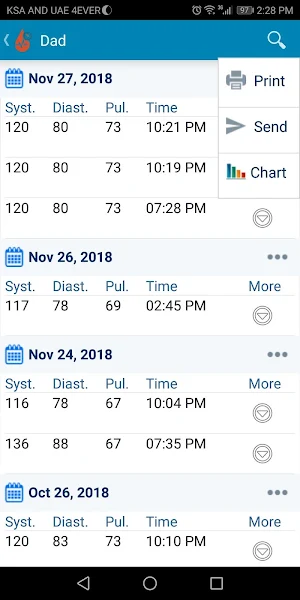 Blood Pressure Screenshot 1