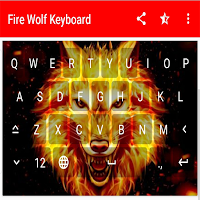 Fire Wolf Keyboard Theme
