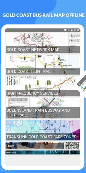 GOLD COAST BUS RAIL MAP OFFLINE Screenshot 0
