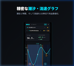 潮時計 - プロ専用タイドグラフ＆リアルタイム潮見表 Screenshot 0