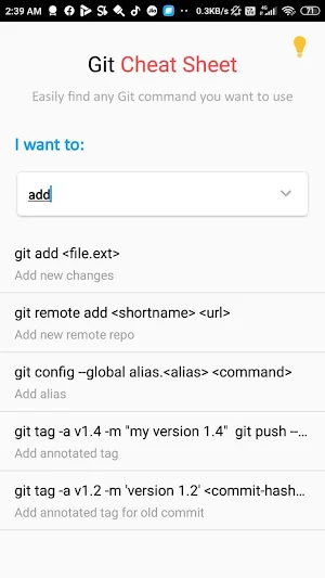 Git Cheat Sheet Screenshot 0
