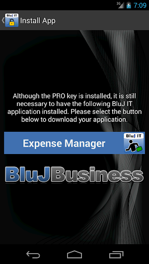 Expense Manager PRO by BluJ IT Screenshot 1