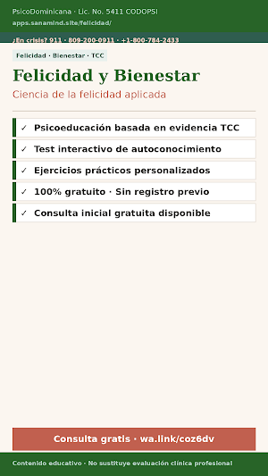 Psicología Positiva  Bienestar Screenshot 0