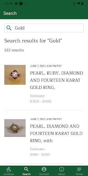O’Gallerie Live Bidding Screenshot 1