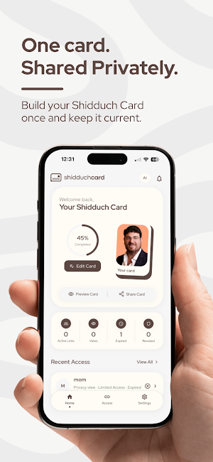 ShidduchCard Screenshot 0