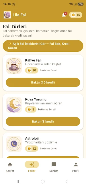 Lila Fal, Tarot ve Astroloji Screenshot 2
