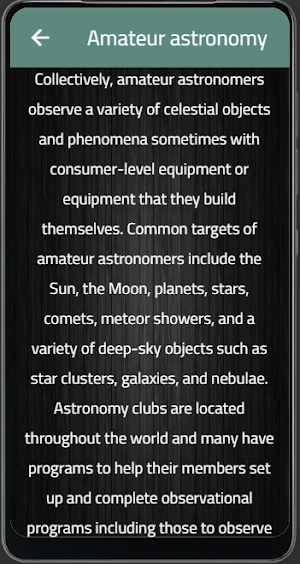 astronomy Screenshot 1