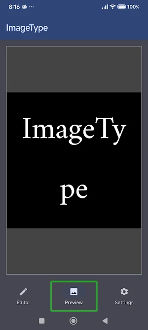 ImageType | Accessible Editor Screenshot 1