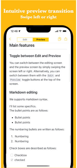 Simple Markdown Editor Screenshot 1