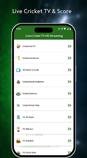 Live Cricket TV HD Streaming Screenshot 0