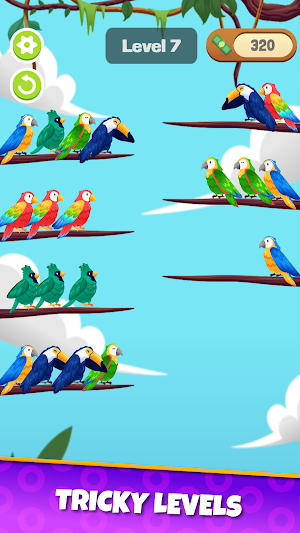 Bird Sort Puzzle: Sorting Game Screenshot 2