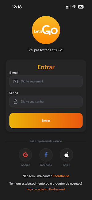 Let's Go - Eventos e Ingressos Screenshot 0
