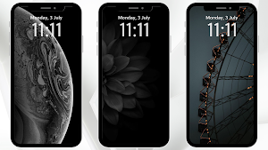 Black Wallpaper Background Screenshot 3